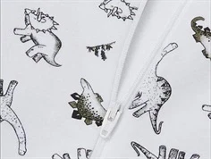 Name It bright white dinoprint natdragt